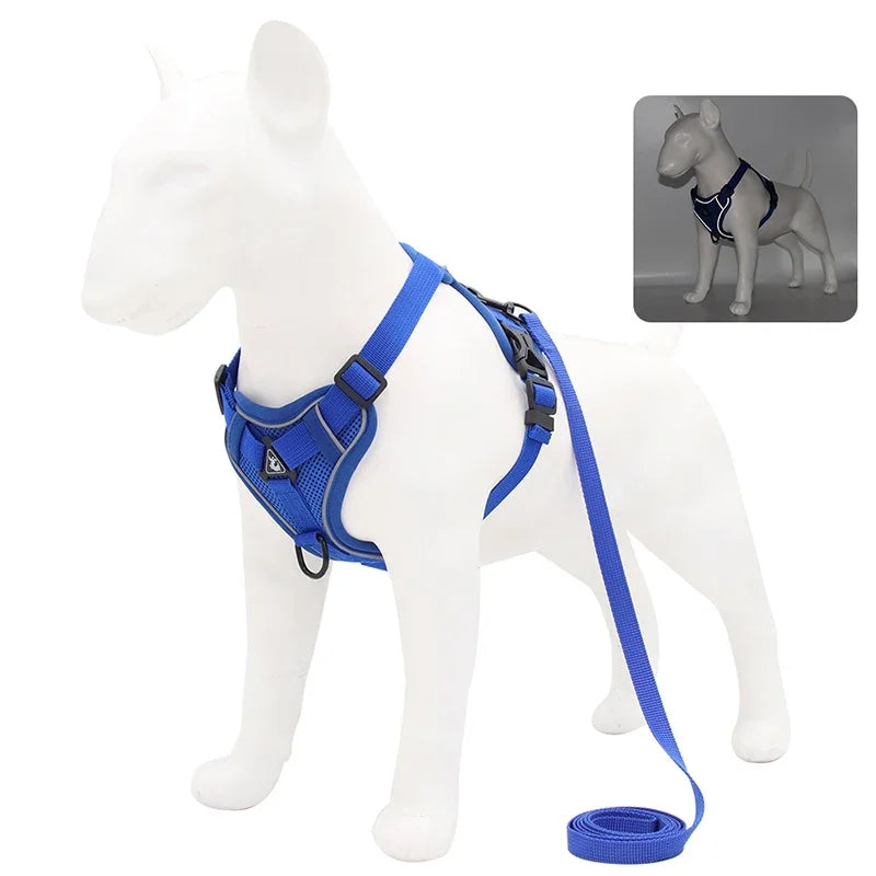No-Pull Reflective Dog Harness & Leash Set